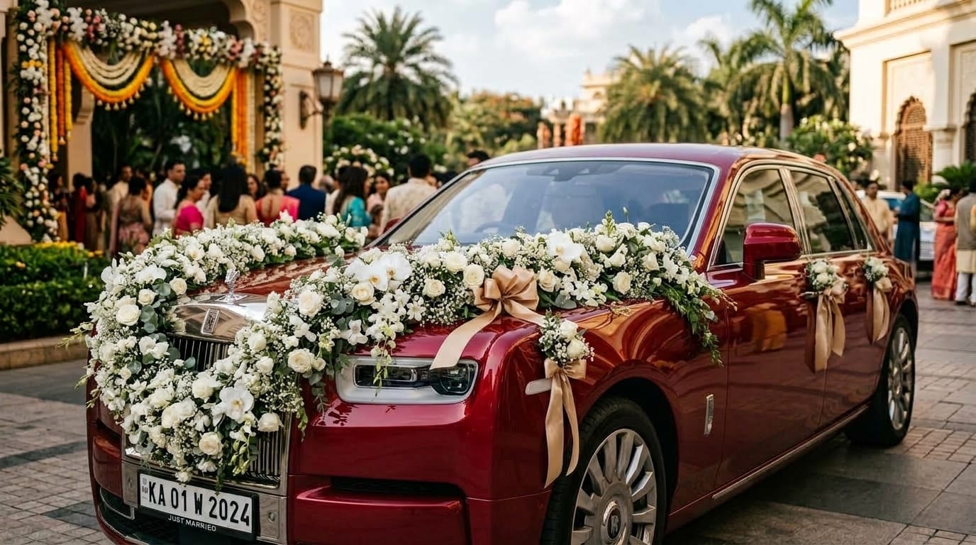 Luxury Car Flower Decor