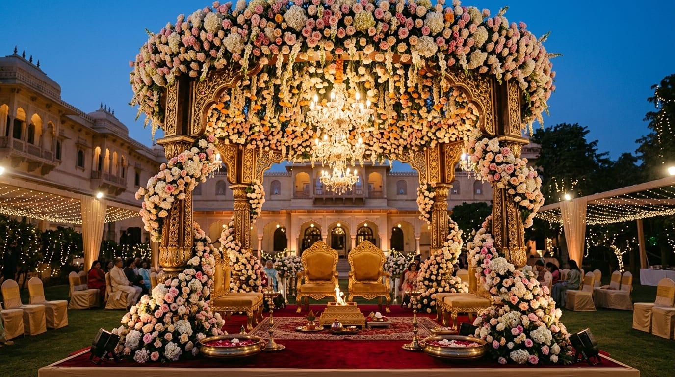 Sunset Beachfront Wedding & Varmala