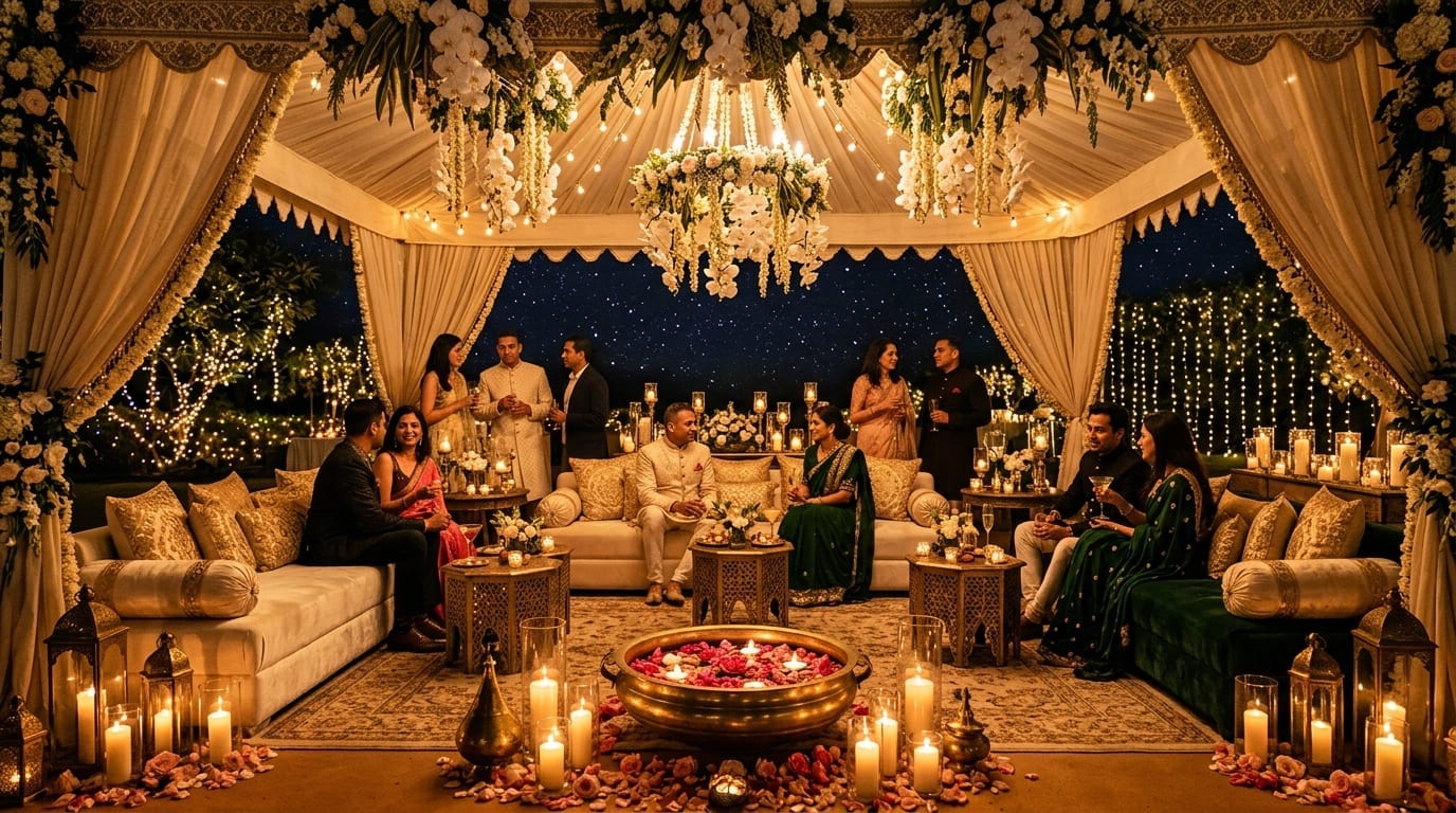 Bespoke Candlelit Evening Wedding Lounge