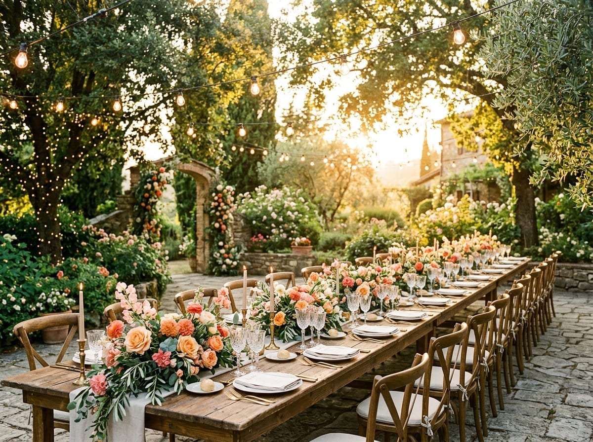 Artisanal Garden Tablescapes & Floral Runners